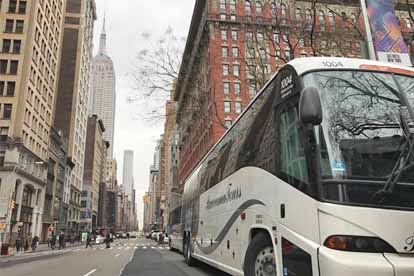 New York group food and wine charter bus