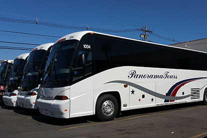 Panorama Tours Fleet, Charter Bus Rental New York