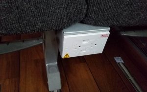 Panorama bus power outlets, Charter Bus New York